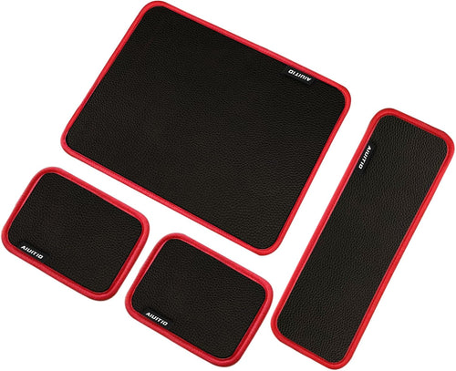 4PC Flexible Magnetic Tool Mat,3 Sizes Flexible Magnetic Tool Holder - Thin Profile Perfect for Toolbox Drawers - Tool Holder Conforms to Body Panels